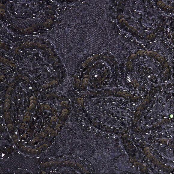 VIJIV Retro 1920's Gatsby Sequin Beaded Lace Cocktail Party Dress Sz Medium NWT - Picture 6 of 12